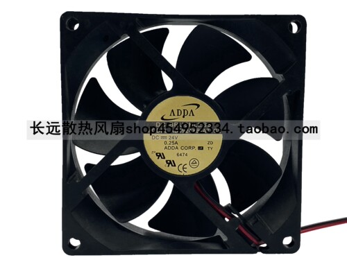 ADDA 9025 AD0924XB-A71GL 24V 0.25A 9CM/厘米双滚珠变频器风扇