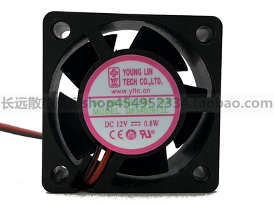 全新永林 DFS402012L 12V 0.8W 4020 4cm 南北桥 交换机 散热风扇