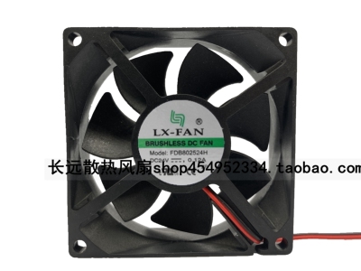 全新LX-FAN变频器风机 FDB802524H 8025 8CM DC24V 0.12A散热风扇