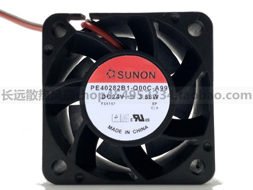 全新建准SUNON PE40282B1-Q00C-A99 24V 3.56W 4028 4CM 散热风扇
