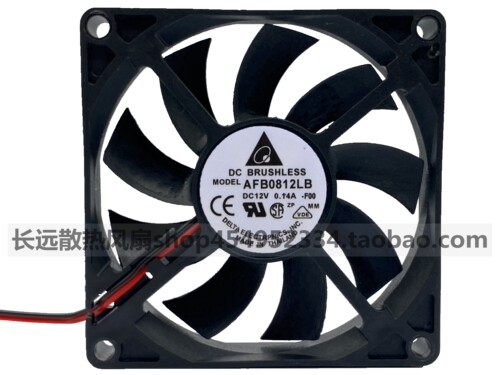 原装台达 AFB0812LB 12V 0.14A 8CM 8015 超静音机箱散热风扇