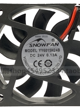 SNOWFAN 6015直流24V双滚珠3线带RD信号变频器散热风扇YY6015H24B