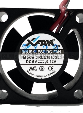 欣瑞联 3010 5V 双滚珠 散热风扇 RDL3010S5 微型 散热风扇 3cm
