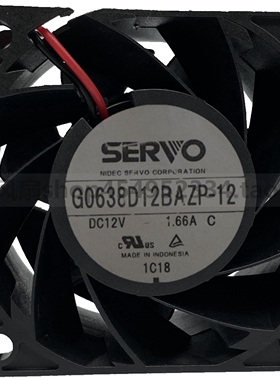 原装日本伺服6cm G0638D12BAZP-12 6038 12v 1.66A 暴力散热风扇
