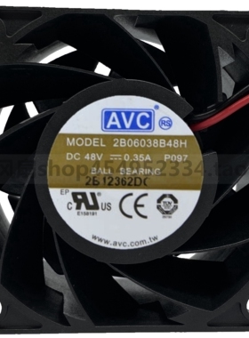 原装AVC 6038 6CM 2B06038B48H 48V 0.35A 4线PWM调速CPU机箱风扇
