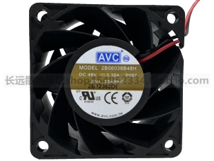 6CM 6038 2B06038B48H 48V 4线PWM调速CPU机箱风扇 原装 0.35A AVC