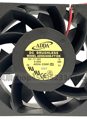 ADDA风扇AD0824HB-F71DS变频器用8038 DC24V 0.4A高风压大风量