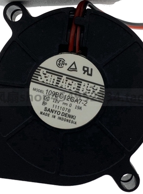 全新三洋SANYO 109BC12GA7-2 5015 12V 0.19A 5CM 鼓风机涡轮风扇