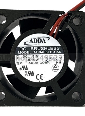 正品原装ADDA 5V 0.14A AD0405LB-C56机箱电源4020 4CM静音散热风
