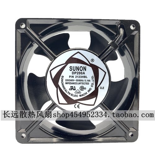 台湾SUNON 120*120*38MM 220V风扇DP200A P/N2123XSL HSL XBL HBL