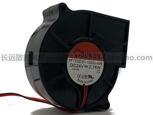 SUNON PF75302B1-1B00U-A99 7530 24V 2.76W 静音 离心涡轮鼓风机