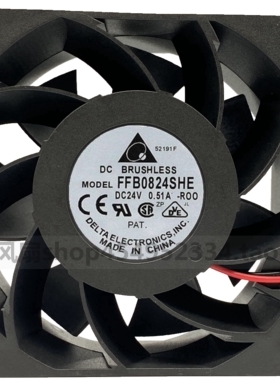 台达DELTA FFB0824SHE-ROO 8038 8CM 24V 0.51A 变频器散热风扇