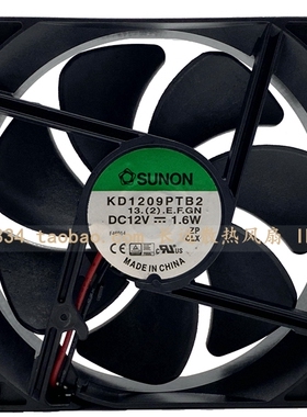 SUNON 建准 KD1209PTB2 9CM/厘米 9025 12V 1.6W 双滚珠 机箱风扇