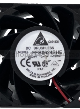 台达 FFB0624SHE-ROO 6038 24V 0.40A 6cm 停转报警 变频器风扇
