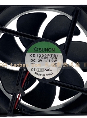 原装SUNON建准 9CM 9025 12V 1.9W KD1209PTB1 静音机箱散热风扇