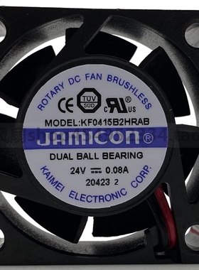 原装凯美 4015 KF0415B2HRAB 24V 0.08A 4CM双滚珠变频器散热风扇