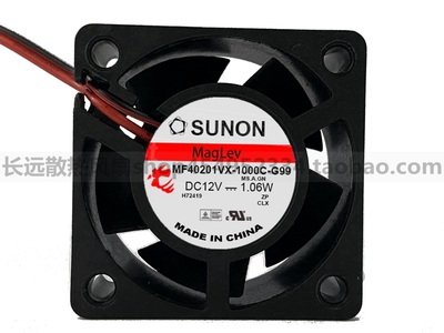 原装SUNON建准 MF40201VX-1000C-G99 4cm 电源散热风扇 12V 1.06W