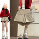 百搭高腰宽松防走光开叉短裤 卡其色韩系工装 2026新款 女夏季 风裙裤