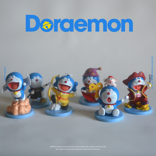 全新 哆啦a梦 机器猫 摆件模型 可爱公仔卡通cosplay祖国版
