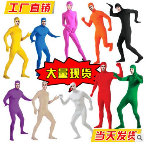 舞台剧表演忍者隐身衣 万圣节装扮隐身服 cos夜行者隐形衣漏脸款