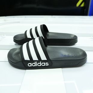 37偏小 特价清仓 阿迪达斯AQ1701 02男女同款夏季黑色拖鞋沙滩鞋