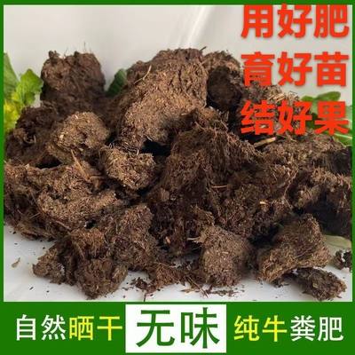 纯干牛粪块肥料花卉蔬菜有机肥