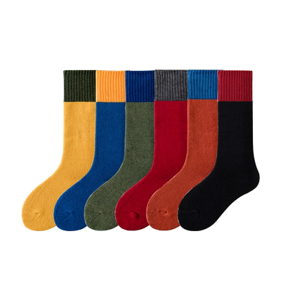 俞兆林儿童长筒袜秋冬加绒加厚