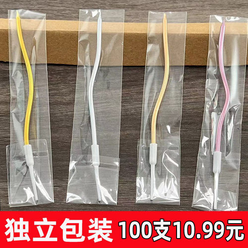 单支独立装曲线蜡烛银色