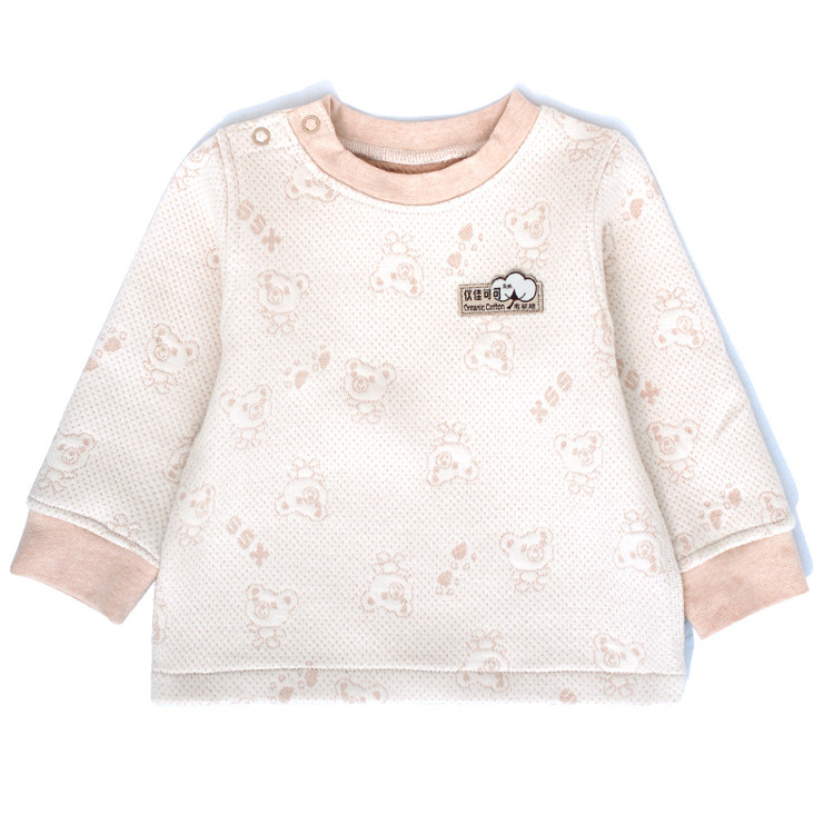 天然彩棉 宝宝保暖内衣 婴儿纯棉上衣 圆领套头 男童女童 秋冬装,童装/婴儿装/亲子装,保暖上装,淘宝优惠券,粉丝福利购,淘宝优惠卷