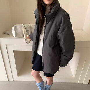 进口波兰拉尼亚95白鸭绒 La_terre一手长韩国立领羽绒服蓬松外套