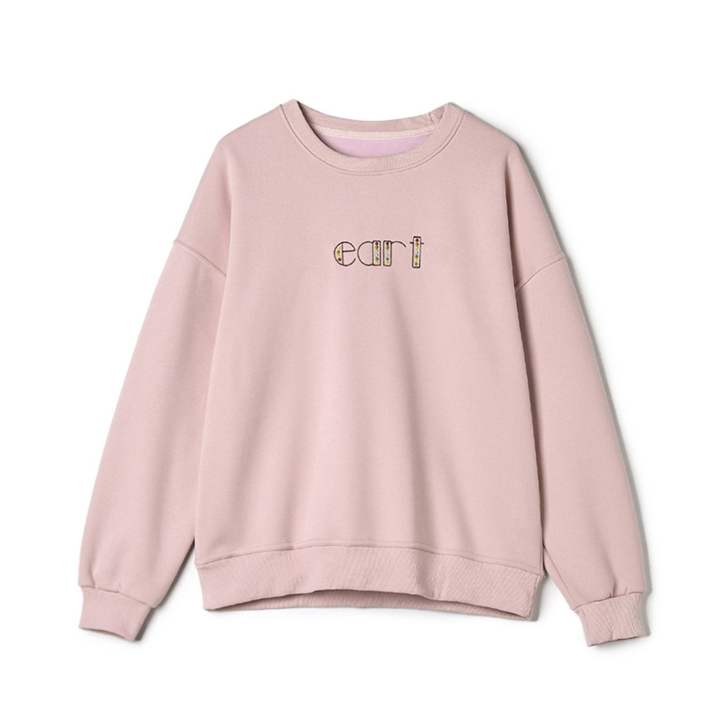 Outlets专柜撤柜正品 WY冬装新款活泼可爱套头上衣长袖加绒卫衣女