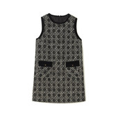 奥莱专柜品牌撤柜正品 连衣裙 小香风宽松气质短裙无袖 LH春装 新款