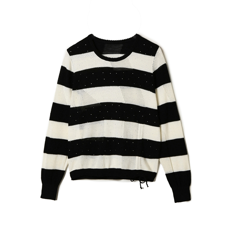 设计感上衣微弹修身针织衫