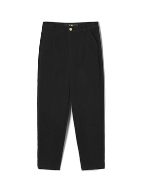 Outlets专柜撤柜正品 LD冬装2025新款高腰九分裤窄版显瘦休闲裤女