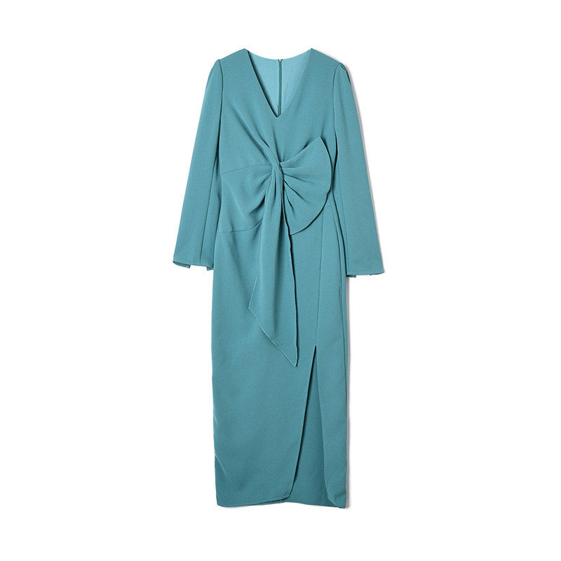 奥莱专柜撤柜正品 深圳南油NY春装新款 职业女性高级感长裙连衣裙