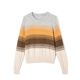 温柔素雅舒适羊毛拼色毛衣女 2025新款 Outlets专柜撤柜正品 HZ冬装
