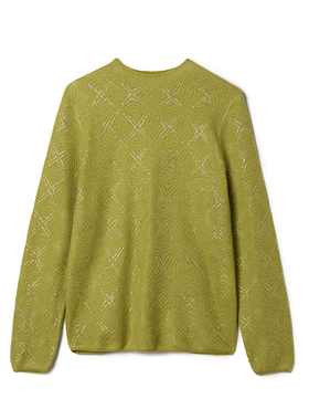 Outlets专柜撤柜正品 MO秋装新款贴钻设计感上衣套头长袖针织衫女