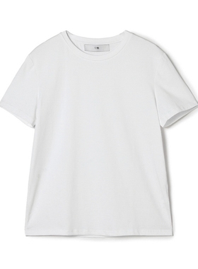 2025年夏装Outlets专柜 高端UW系列 简约风短袖套头圆领棉质T恤女