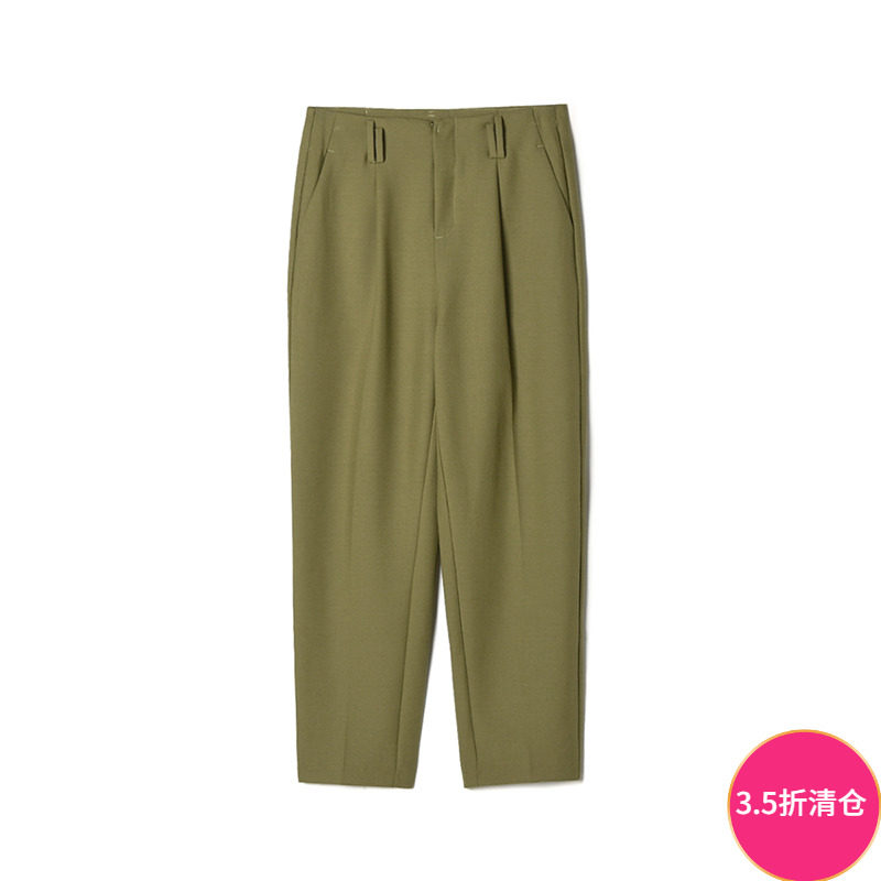 奥莱专柜品牌撤柜正品 DN秋装新款 高腰烟管长裤梨型好搭休闲裤女,女装/女士精品,休闲裤,淘宝优惠券,粉丝福利购,淘宝优惠卷