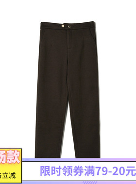2025年冬装Outlets专柜 高端ZKZ系列 高腰九分裤简约微弹休闲裤女