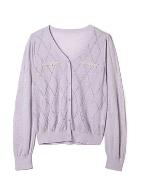 奥特莱斯品牌折扣 MO秋装新款 温婉气质长袖上衣套头微弹针织衫女