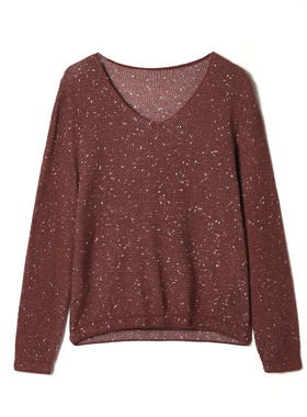 奥莱专柜正品 MO冬装2025新款 简约舒适外穿内搭上衣微弹力毛衣女