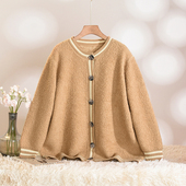 柔软舒适减龄羊毛开衫 2025新款 毛衣女 HZ冬装 Outlets专柜撤柜正品