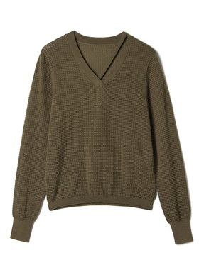 奥莱专柜正品 MO冬装2025新款 基础款内搭单品上衣微弹长袖毛衣女