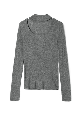 2025年冬装Outlets专柜 MO系列时尚设计感上衣高弹打底套头毛衣女