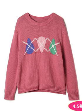 2025年冬装Outlets专柜 GMS系列 甜美减龄套头上衣微弹长袖毛衣女