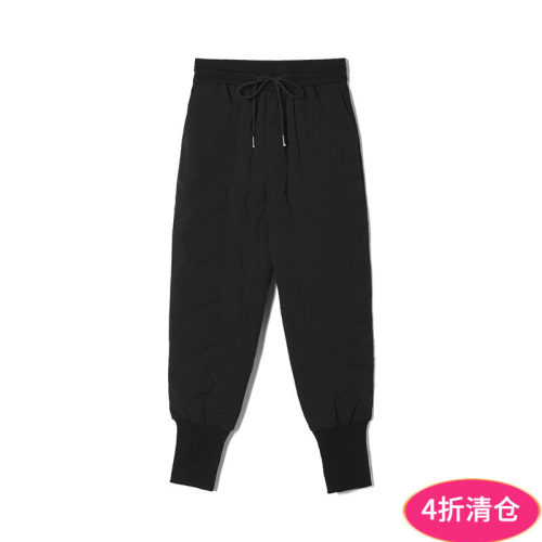 收脚卫裤保暖白鸭绒羽绒裤