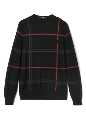 奥莱专柜正品 ASN冬装2025新款男装含兔毛拼色上衣微弹舒适针织衫