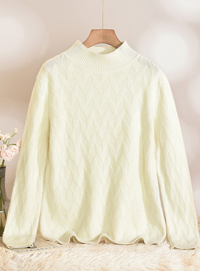 Outlets专柜撤柜正品 HZ冬装2025新款加分内搭单品100~羊毛毛衣女