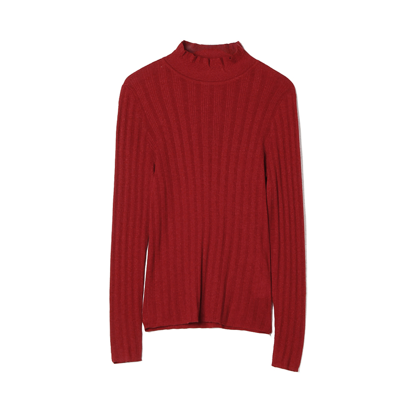 长袖打底上衣高弹修身毛衣